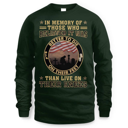 Cowgic Better To Die On Their Feet Than To Live On Their Knees Veteran