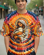 Cowgic God And Lamb Swirl Men's All Over Print Shirt