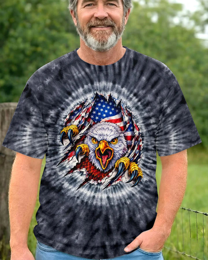 Cowgic Freedom Claws Eagle Swirl Men's All Over Print Shirt