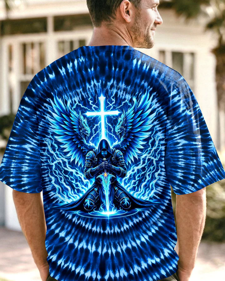 Cowgic Warrior With Wings Swirl Men's All Over Print Shirt