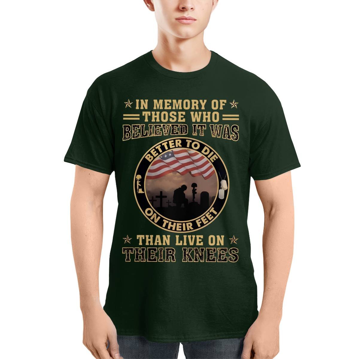 Cowgic Better To Die On Their Feet Than To Live On Their Knees Veteran