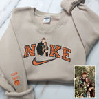 Valentine Embroidered Custom Couple Photo Hoodie Sweatshirt T-shirt