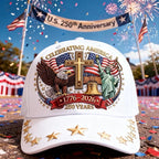 Cowgic Eagle & Liberty & Cross🎆United States 250th Anniversary Printed Cap