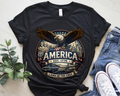 Cowgic America Est. 1776 "Land of the Free" Heritage Tee - Route 66 & Landmarks Graphic Shirt