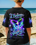 Cowgic I Believe There Are Angels Among Us Butterfly Women's All Over Print Shirt