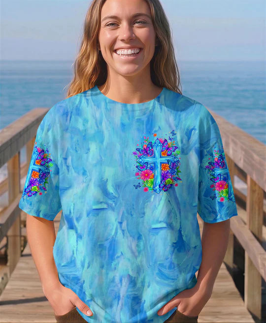 Cowgic I Can Do All Things Floral Women's All Over Print Shirt