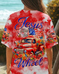 Cowgic Jesus Take The Wheel Women's All Over Print Shirt