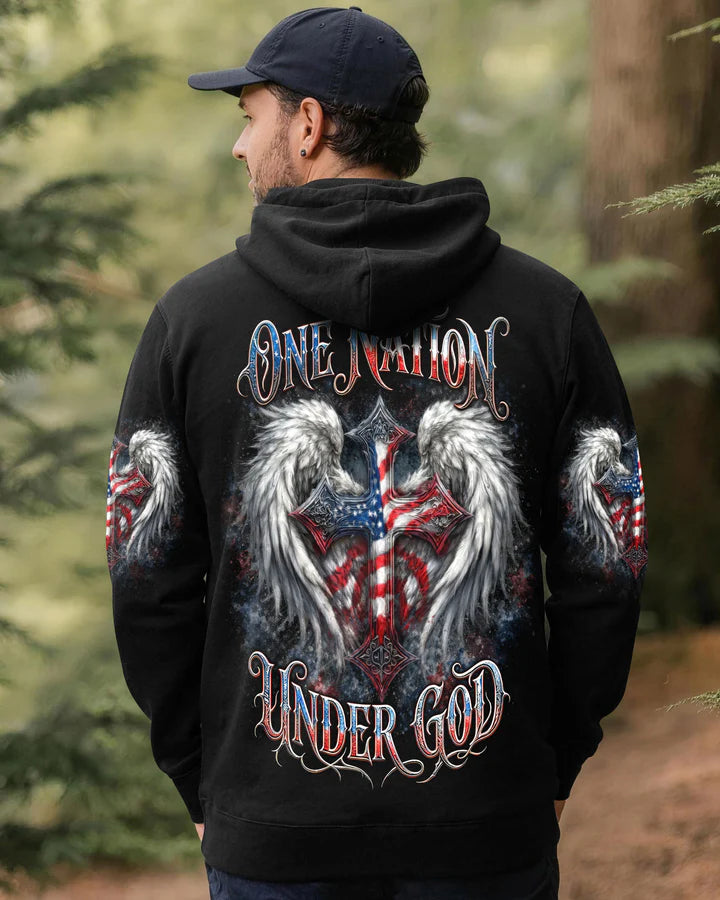 Cowgic One Nation Under God Wings Men's All Over Print Shirt