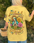 Cowgic Blessed Art Thou Among Women Women's All Over Print Shirt