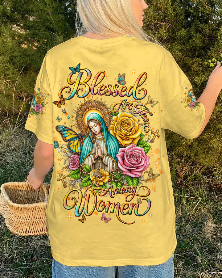 Cowgic Blessed Art Thou Among Women Women's All Over Print Shirt