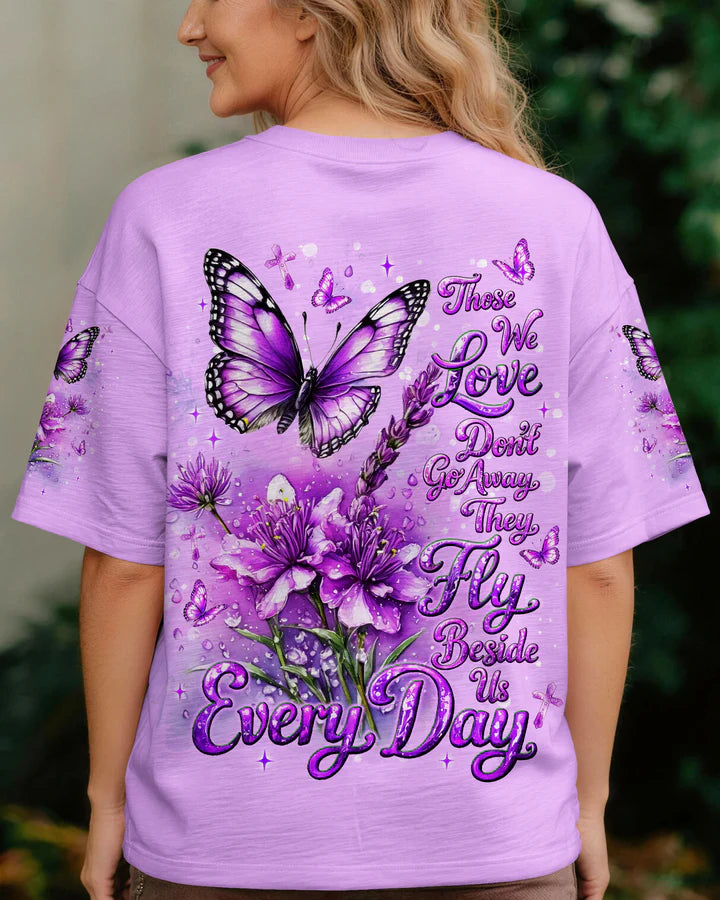 Cowgic Those We Love Don’t Go Away Butterfly Women's All Over Print Shirt