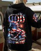 Cowgic Blessed By God Loved By Jesus Horse Women's All Over Print Shirt