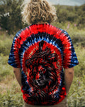 Cowgic Jesus And Lion Swirl Men's All Over Print Shirt