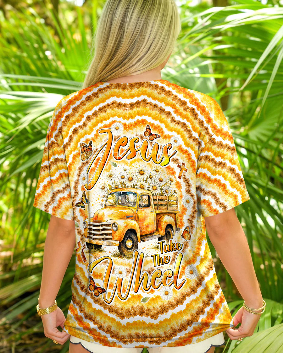 Cowgic Jesus Take The Wheel All Over Print Shirt