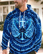 Cowgic Warrior With Wings Swirl Men's All Over Print Shirt