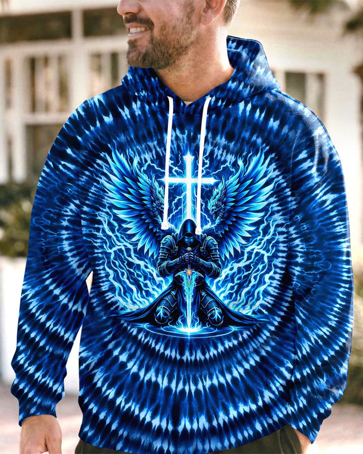 Cowgic Warrior With Wings Swirl Men's All Over Print Shirt