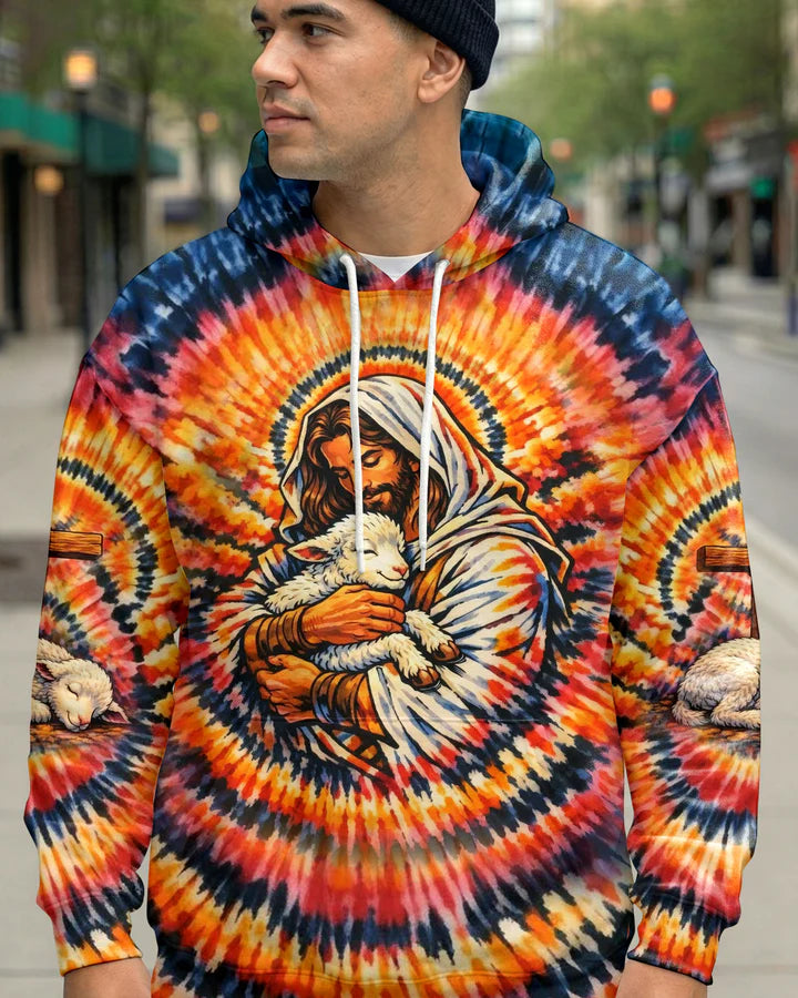 Cowgic God And Lamb Swirl Men's All Over Print Shirt