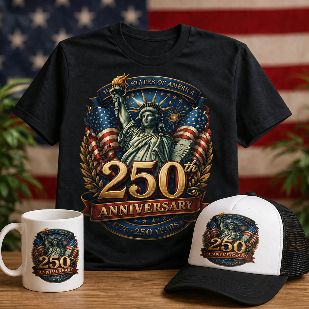 Cowgic USA 250th Anniversary 1776–2026 – Statue of Liberty Patriotic T-Shirt