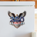 Cowgic USA 250 Years Anniversary Fridge Magnet, Freedom Eagle 1776–2026 Magnet, Patriotic 4th of July Magnet 684125