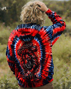 Cowgic Jesus And Lion Swirl Men's All Over Print Shirt