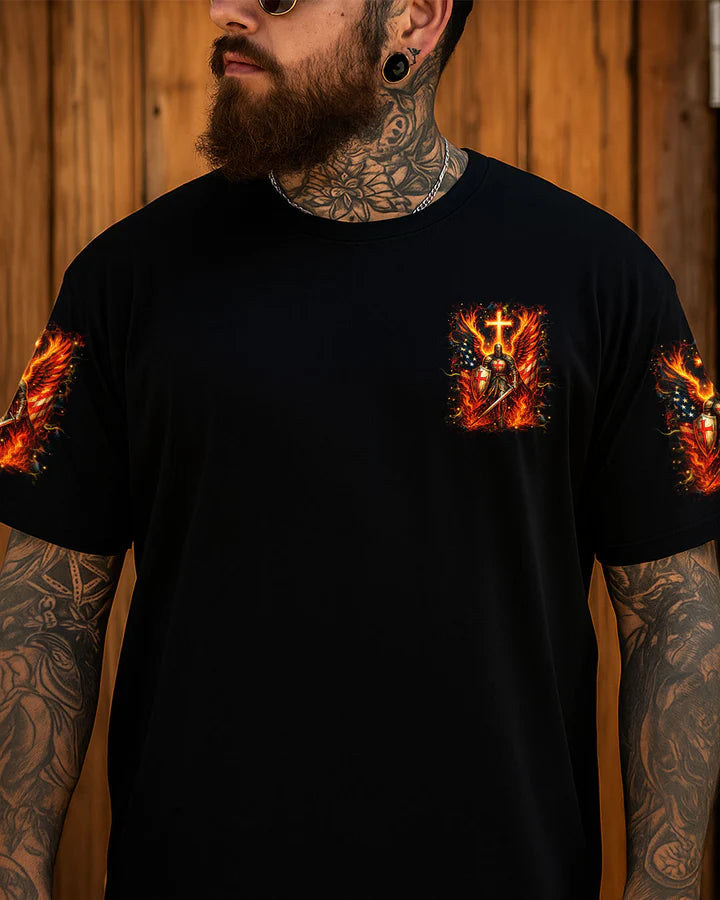 Cowgic I Will Fear No Evil Warrior Men's All Over Print Shirt