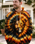 Cowgic Jesus Lion Face Swirl Men's All Over Print Shirt