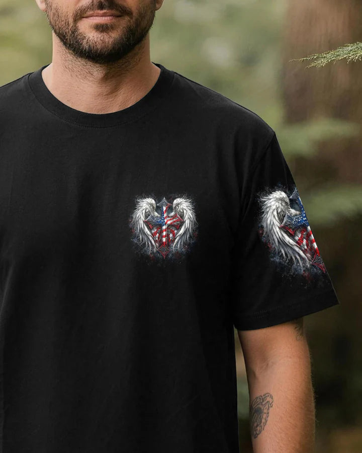 Cowgic One Nation Under God Wings Men's All Over Print Shirt