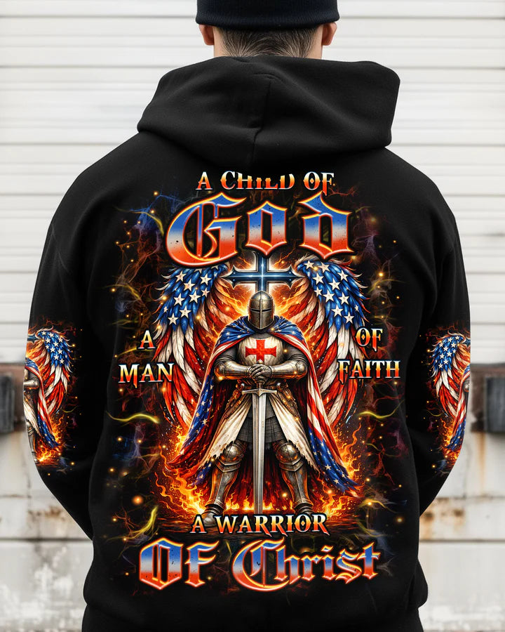 Cowgic A Warrior Of Christ Wings Men's All Over Print Shirt