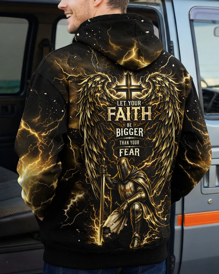 Cowgic Let Your Faith Be Bigger Than Your Fear Warrior Men's All Over Print Shirt