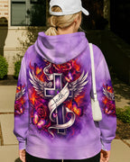 Cowgic Faith Fire Rose Cross All Over Print Shirt