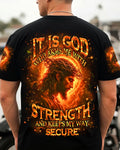 Cowgic It Is God Who Arms Me With Strength Men's All Over Print Shirt