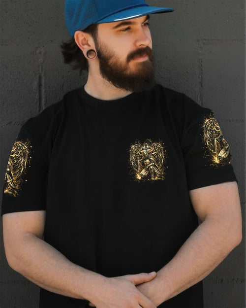Cowgic A Warrior Of Christ Wings Men's All Over Print Shirt