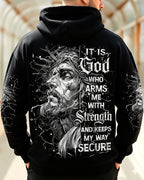 Cowgic It Is God Who Arms Me With Strength Men's All Over Print Shirt