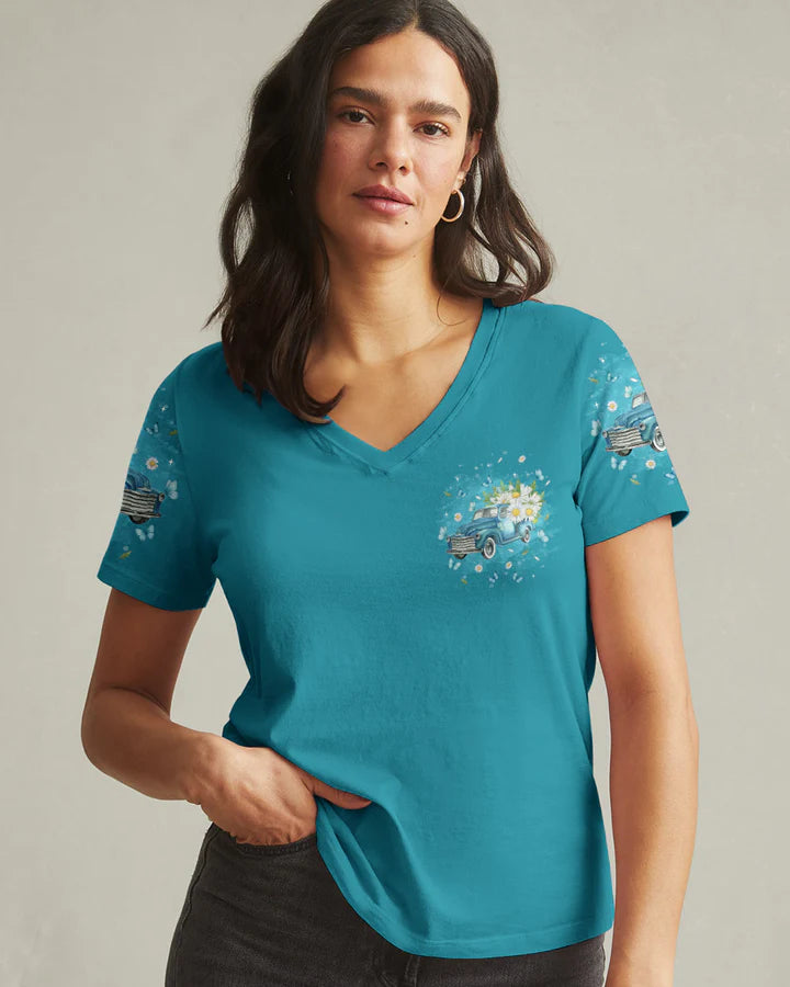 Cowgic Jesus Take The Wheel Truck Women's All Over Print Shirt