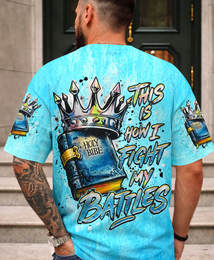 Cowgic This Is How I Fight My Battles Men's All Over Print Shirt