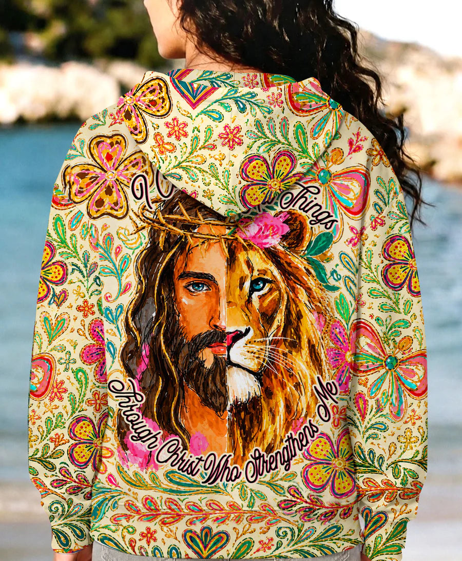 Cowgic I Can Do All Things Half-Man Half-Lion All Over Print Shirt