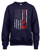 Cowgic USA American Flag Bass Guitar Player Musician