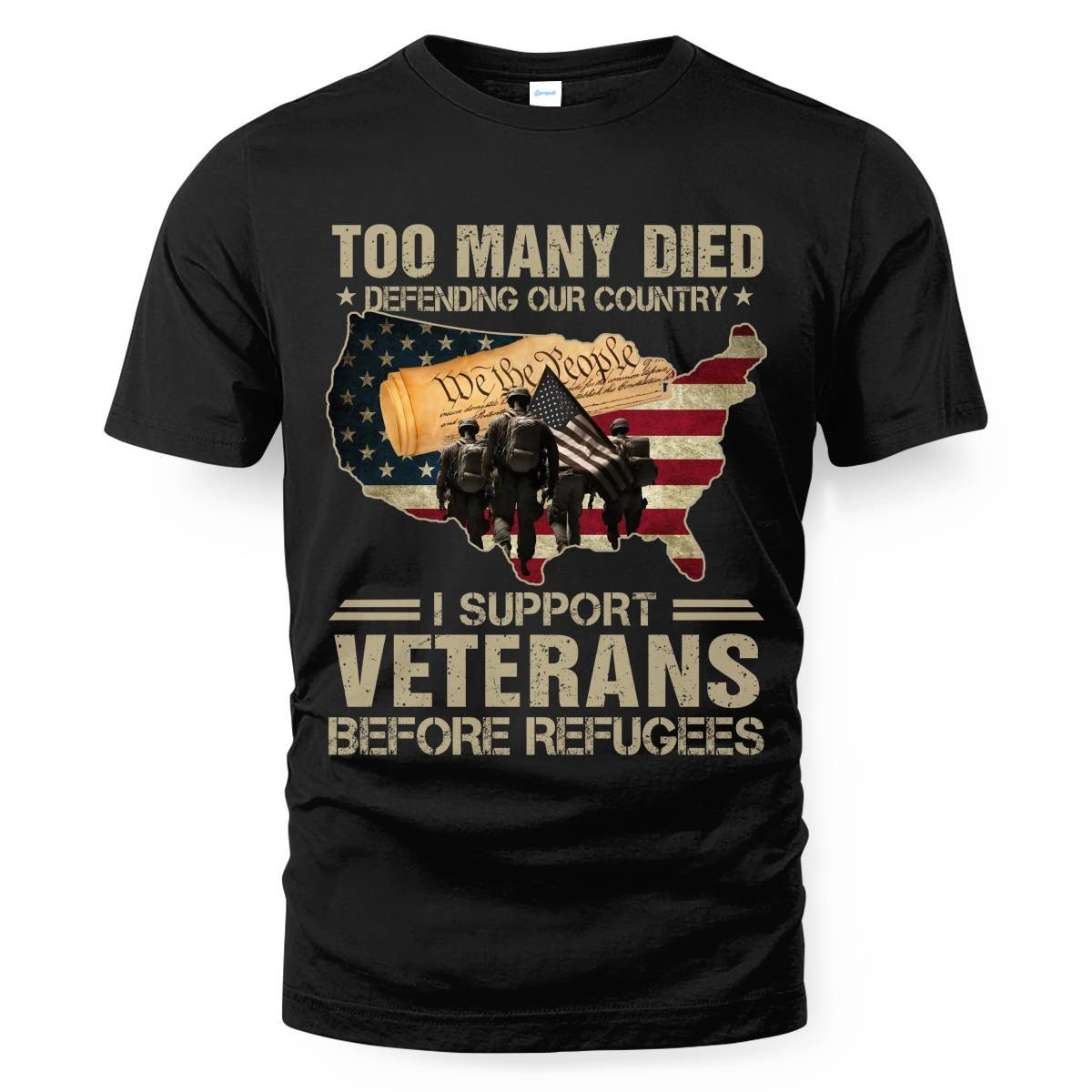 Cowgic I Support Veterans Before Refugees