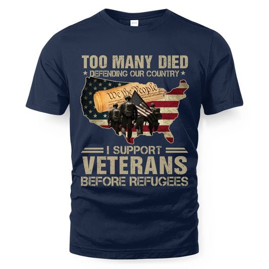 Cowgic I Support Veterans Before Refugees