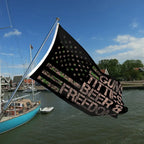 Cowgic Black American Flag Banner
