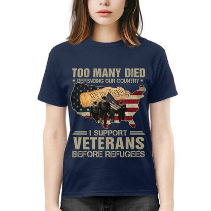 Cowgic I Support Veterans Before Refugees