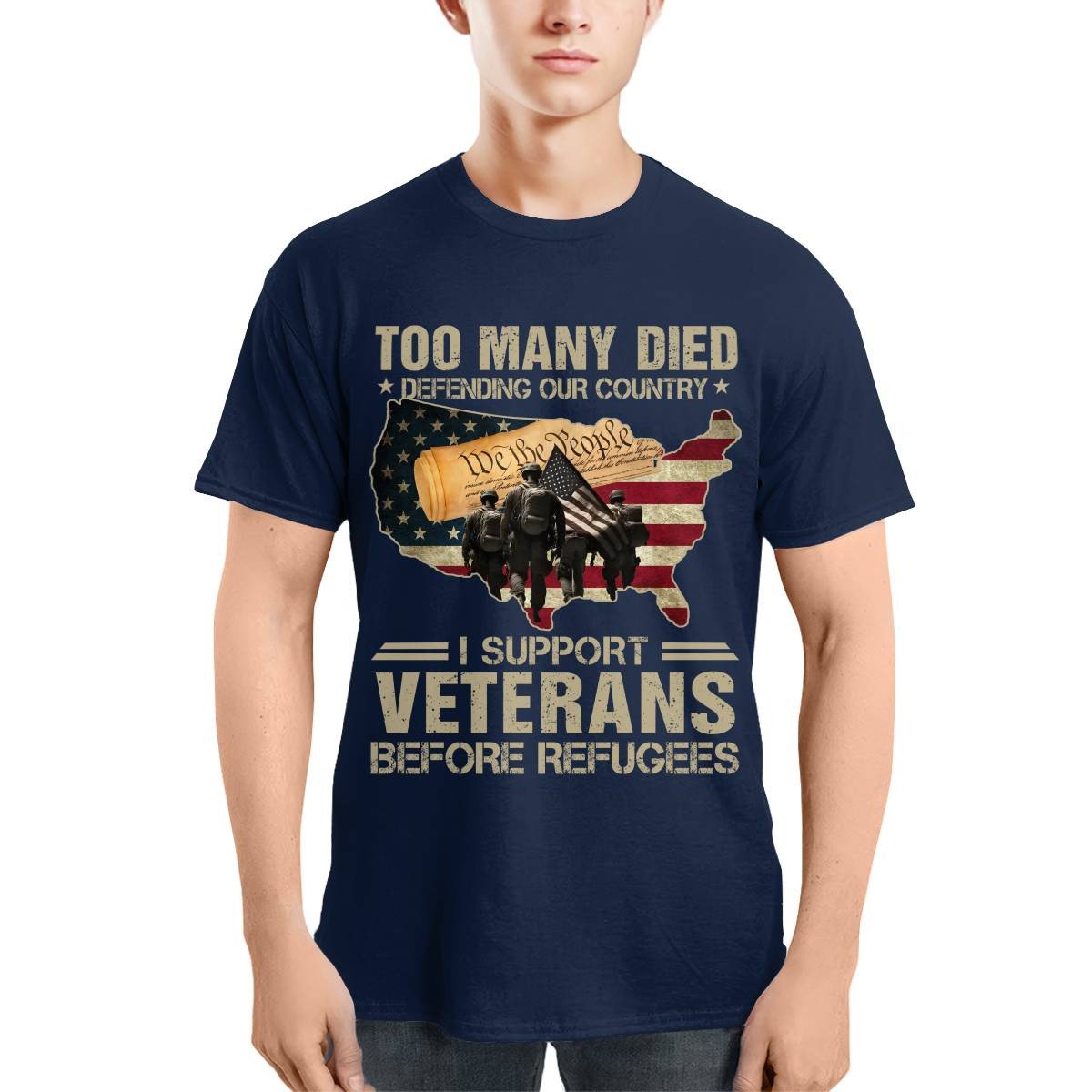 Cowgic I Support Veterans Before Refugees