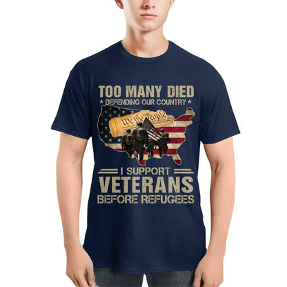 Cowgic I Support Veterans Before Refugees