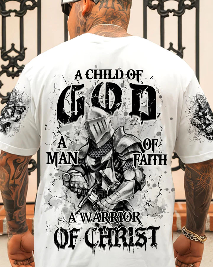 Cowgic A Warrior Of Christ Men's All Over Print Shirt