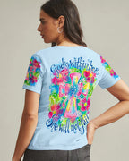 Cowgic God Is Within Her Floral Cross Watercolor Women’s All Over Print