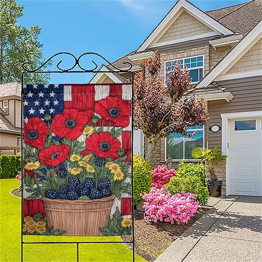 Cowgic July 4th Basket of Flowers National Flag