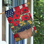 Cowgic July 4th Basket of Flowers National Flag