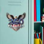 Cowgic USA 250 Years Anniversary Fridge Magnet, Freedom Eagle 1776–2026 Magnet, Patriotic 4th of July Magnet 684125