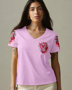 Cowgic Blessed Lucky Cross Floral Women’s All Over Print Shirt