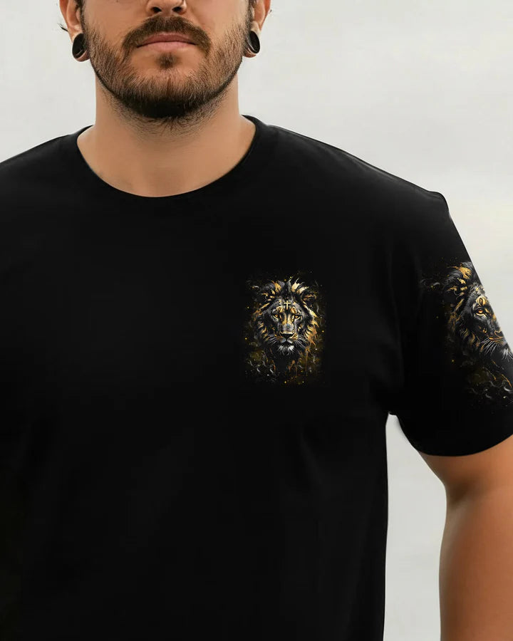 Cowgic It Is God Who Arms Me With Strength Lion Men's All Over Print Shirt